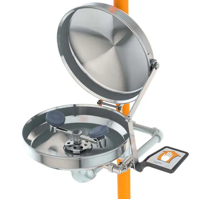 G1950BC, Safety Station with Eye/Face Wash, Stainless Steel Bowl and Cover