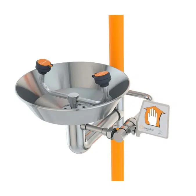 G1991, Safety Station with Eyewash, All-Stainless Steel Construction