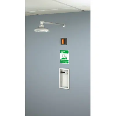 bild för GBF1672, Recessed Emergency Shower, Wall Mounted Exposed Shower Head