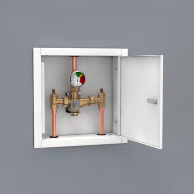 Image for G6023, Thermostatic Mixing Valve, 13 Gallon/49 Liter Capacity, Powder Coated Steel Recess Mounted Cabine