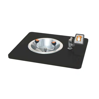 Image for G1808 Eyewash, Recess Deck Mounted, Ball Valve with Flag Handle