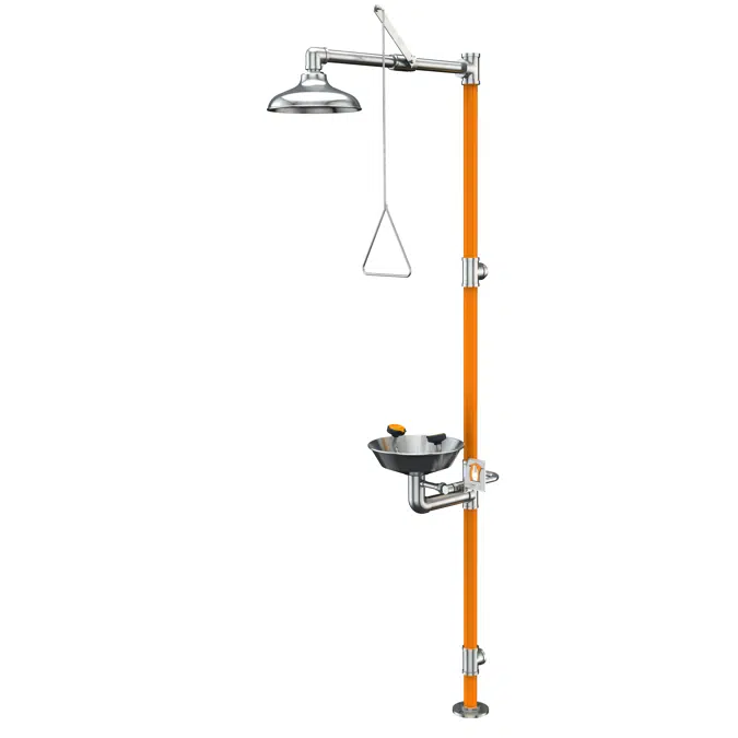 G1996, Safety Station with Eye/Face Wash, All-Stainless Steel Construction