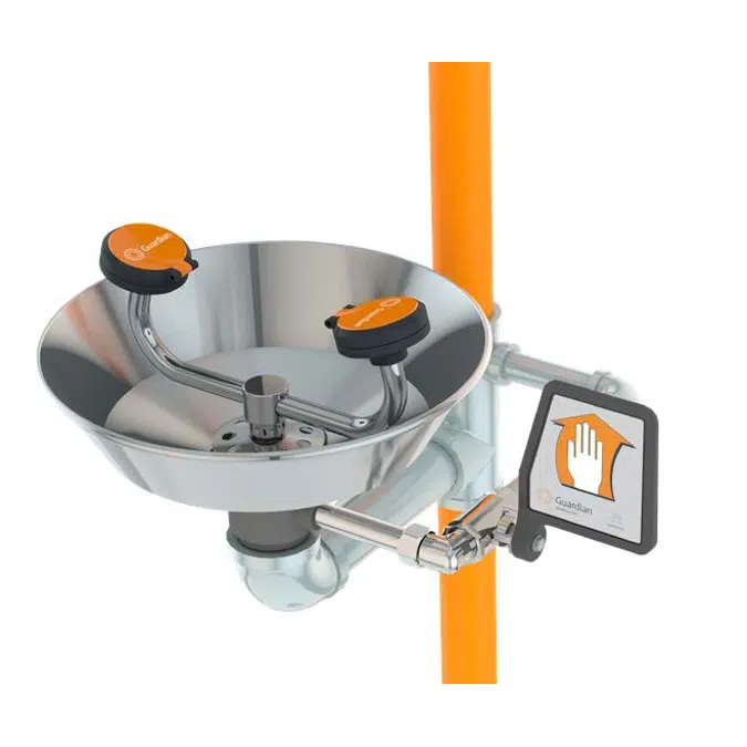 G1950, Safety Station with Eye/Face Wash, Stainless Steel Bowl