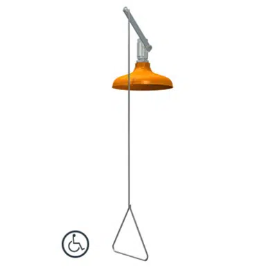 Image for GBF1635, Barrier-Free Emergency Shower, Vertically Mounted, Plastic Shower Head