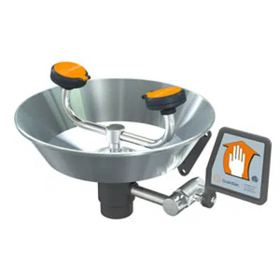 billede til G1750, Eye/Face Wash, Wall Mounted, Stainless Steel Bowl