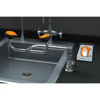 billede til G1775, Eye/Face Wash, Deck Mounted 90° Swivel, Right Hand Mounting