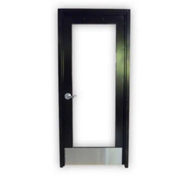 Bullet Resistant Full-Lite Aluminum Stile & Rail Door