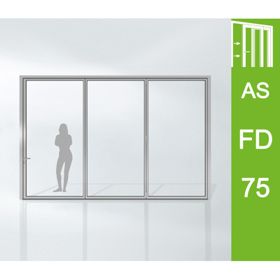 Image pour Folding Sliding System AS FD 75, Outward opening