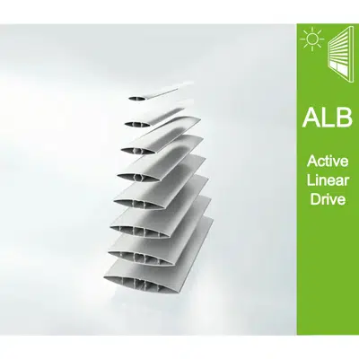 Immagine per Sun Shading ALB, Hollow louvre blade, active, with linear drive