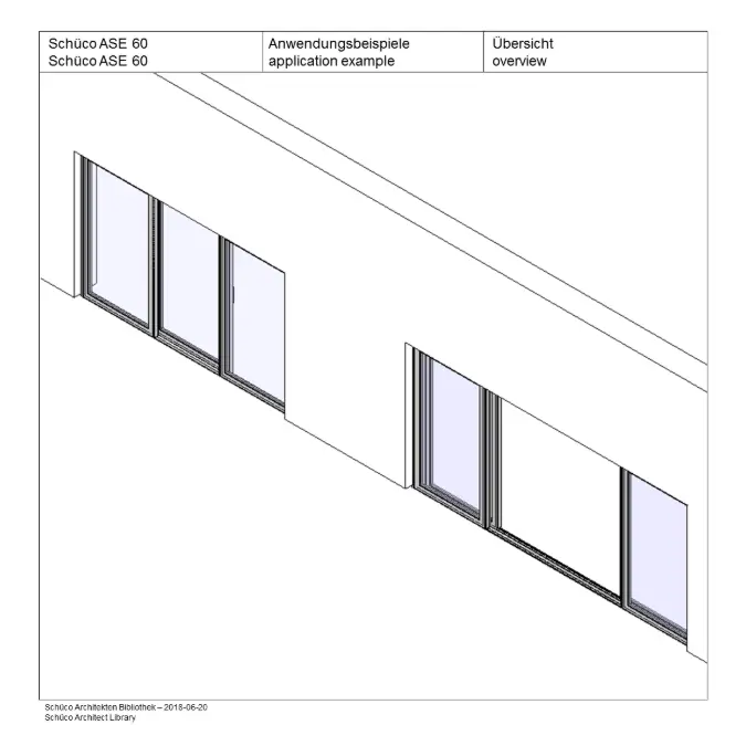 BIM objects - Free download! Sliding System ASE 60 | BIMobject
