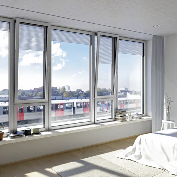 Acoustic Window AWS 90 AC.SI, Inward opening