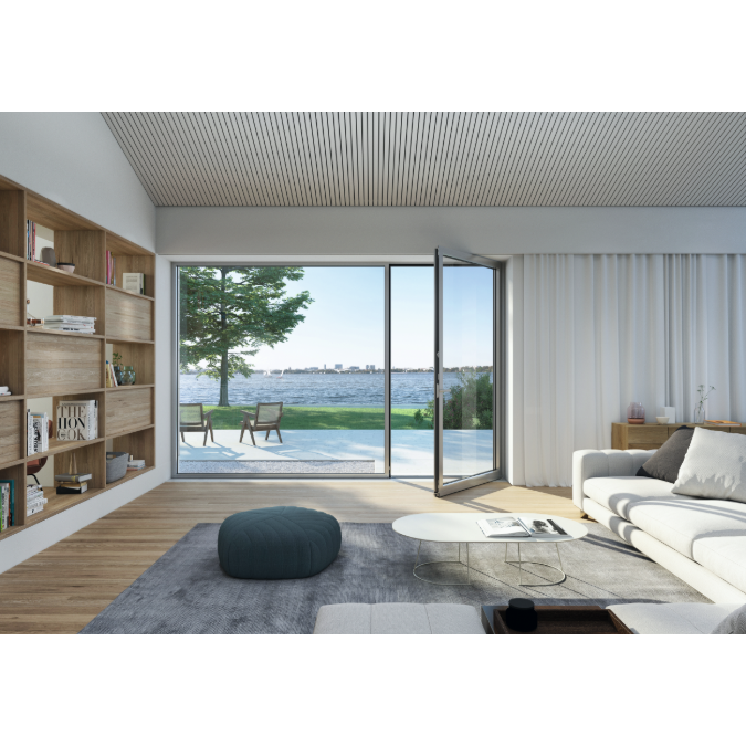 BIM objects - Free download! Window AWS 90.SI+, Level threshold | BIMobject