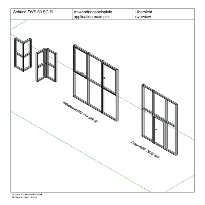 BIM objects - Free download! Façade FWS 60 SG.SI | BIMobject