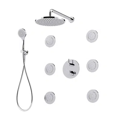 Image for MyRing - 3 outlets built-in single-lever shower mixer