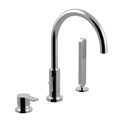 bilde for Surf - 3-hole single-lever mixer deck-mounted for bath’s border