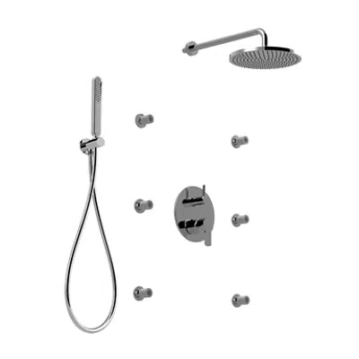 imagem para Surf - 3 outlets built-in single-lever shower mixer