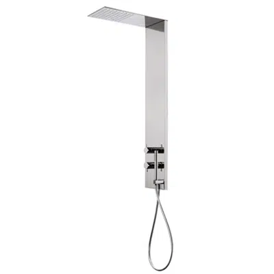 imagem para Surf - wall-mounted shower column with mixer