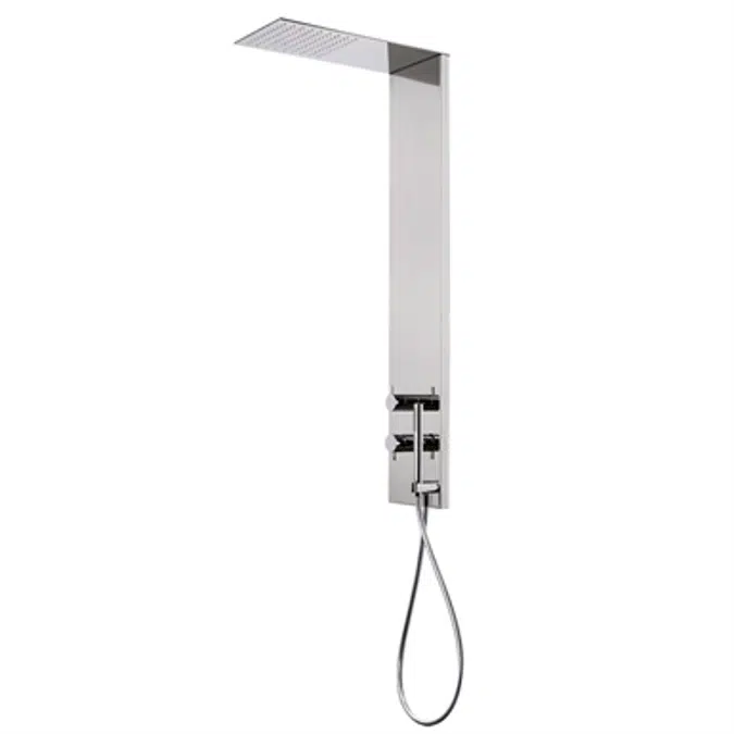 Surf - wall-mounted shower column with mixer