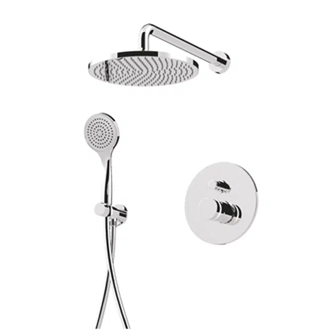MyRing - shower built-in single-lever mixer with diverter 
