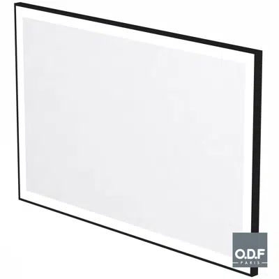 Image for Mirror with frame and rectangular LED light band and defogger 140 x 90cm
