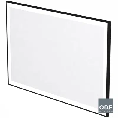 billede til Mirror with frame and rectangular LED light band and defogger 140 x 90cm