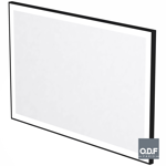 mirror with frame and rectangular led light band and defogger 140 x 90cm