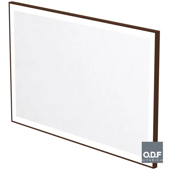 Miroir LED rétro éclairé encadré dépoli rectangulaire et antibuée 140 x 90cm