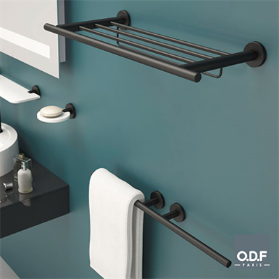 afbeelding voor Towel rack + towel holder 50cm Techni-Line