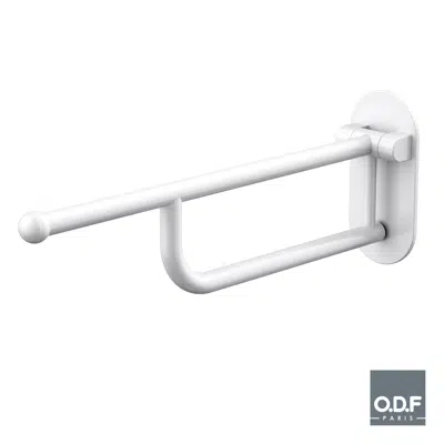 Image for Folding grab bar Ø32mm - 70cm White Techni-Safe