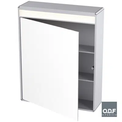 afbeelding voor Cabinet with 1 door and LED light 60 x 75cm