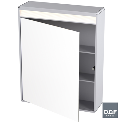Image for Cabinet with 1 door and LED light 60 x 75cm