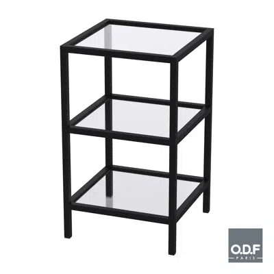 Image for Mobile side-table 3 shelves Nautic