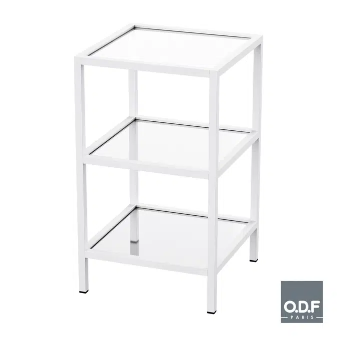 Mobile side-table 3 shelves Nautic