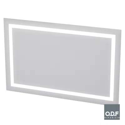 Immagine per Mirror with integrated rectangular LED light band and defogger 140 x 90cm