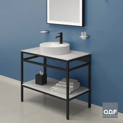 imagen para Mueble para lavabo 90 x 50cm Compact surface