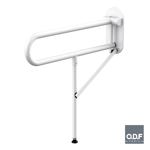folding grab bar with support ø32mm - 70cm white serenity