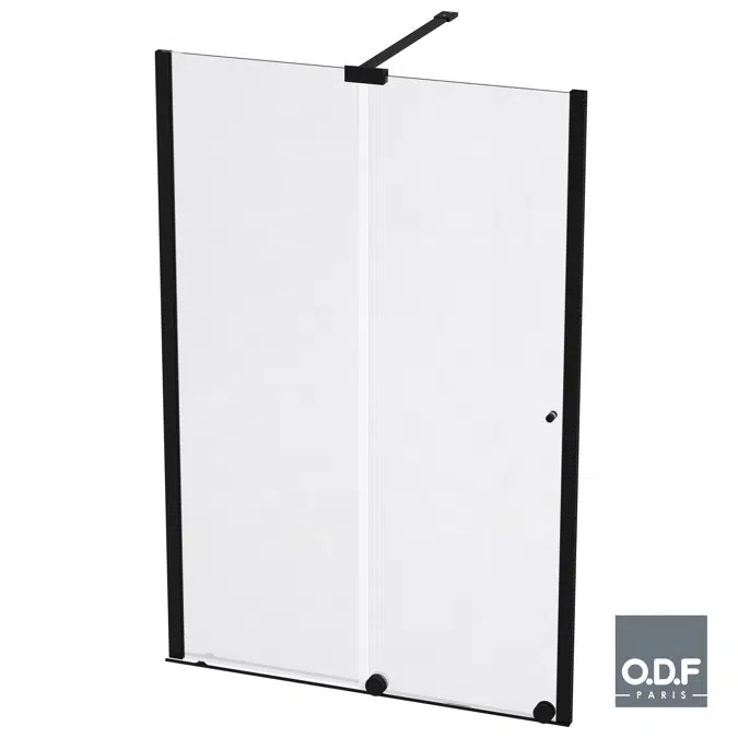 Fachada 1 puerta corrediza + 1 panel fijo + 1 tensor Azur