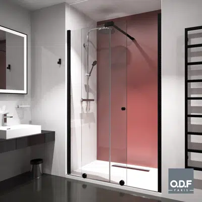 Immagine per Shower screen 1 fixed + 1 sliding panel + stabilizor Azur