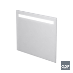 mirror with integrated horizontal led light band and defogger 90 x 70cm