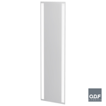mirror with 2 vertically integrated led light bands and defogger 65 x 198cm