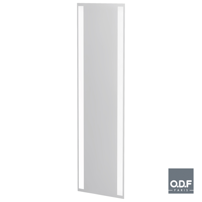 afbeelding voor Mirror with 2 vertically integrated LED light bands and defogger 65 x 198cm