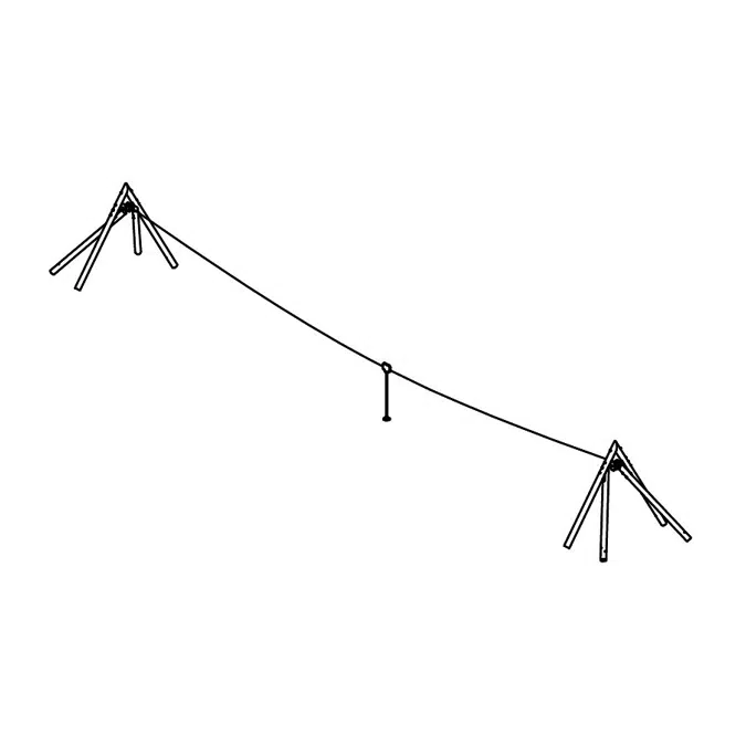 Large Gated Cableway up to 30 m | Playground Equipment | Riding Equipment