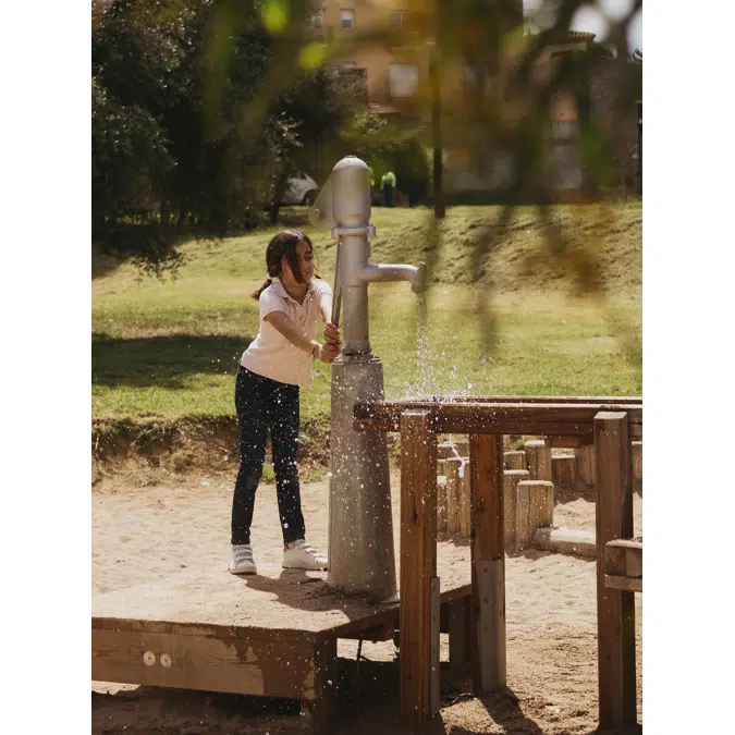 Playground Pump with integrated connection to mains water | Playground Equipment | Water Pump