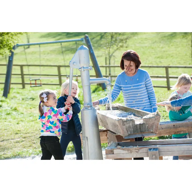 Playground Pump with integrated connection to mains water | Playground Equipment | Water Pump