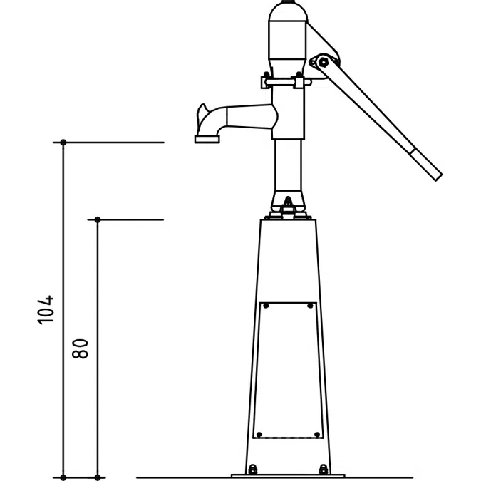 Playground Pump with integrated connection to mains water | Playground Equipment | Water Pump