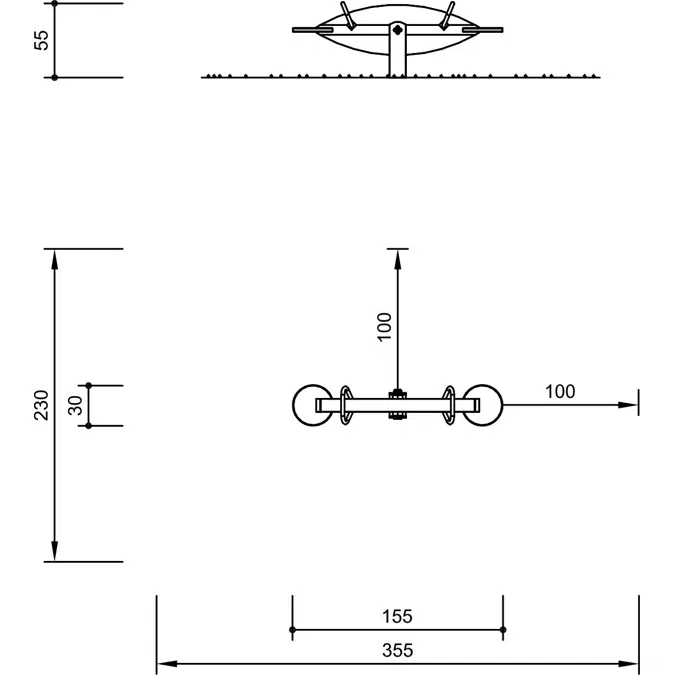 Small See saw | Playground Equipment | See-saw