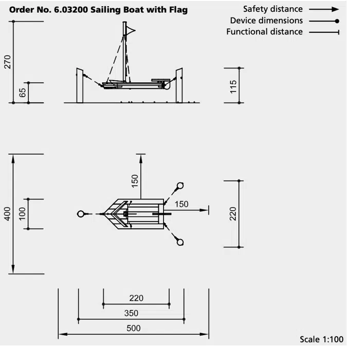 Sailing Boat with Flag | Playground Equipment | Play Vessel