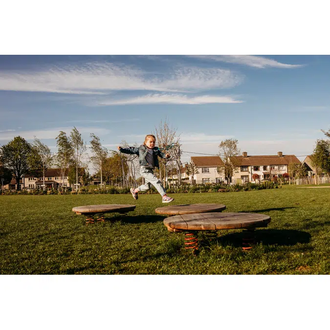 Jumping Disc | Playground Equipment | Round Spring Platforms