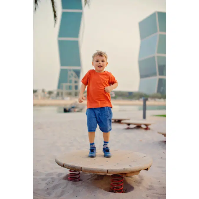 Jumping Disc | Playground Equipment | Round Spring Platforms
