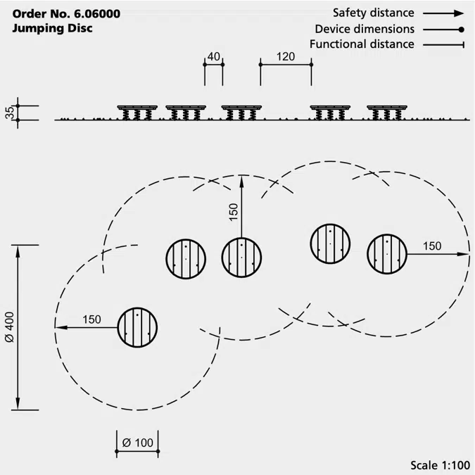 Jumping Disc | Playground Equipment | Round Spring Platforms